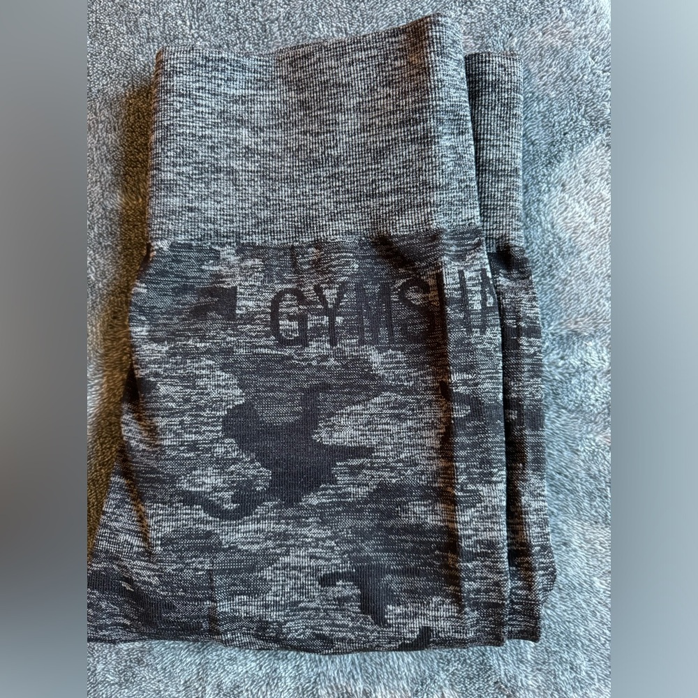 Gymshark black camo leggings worn once